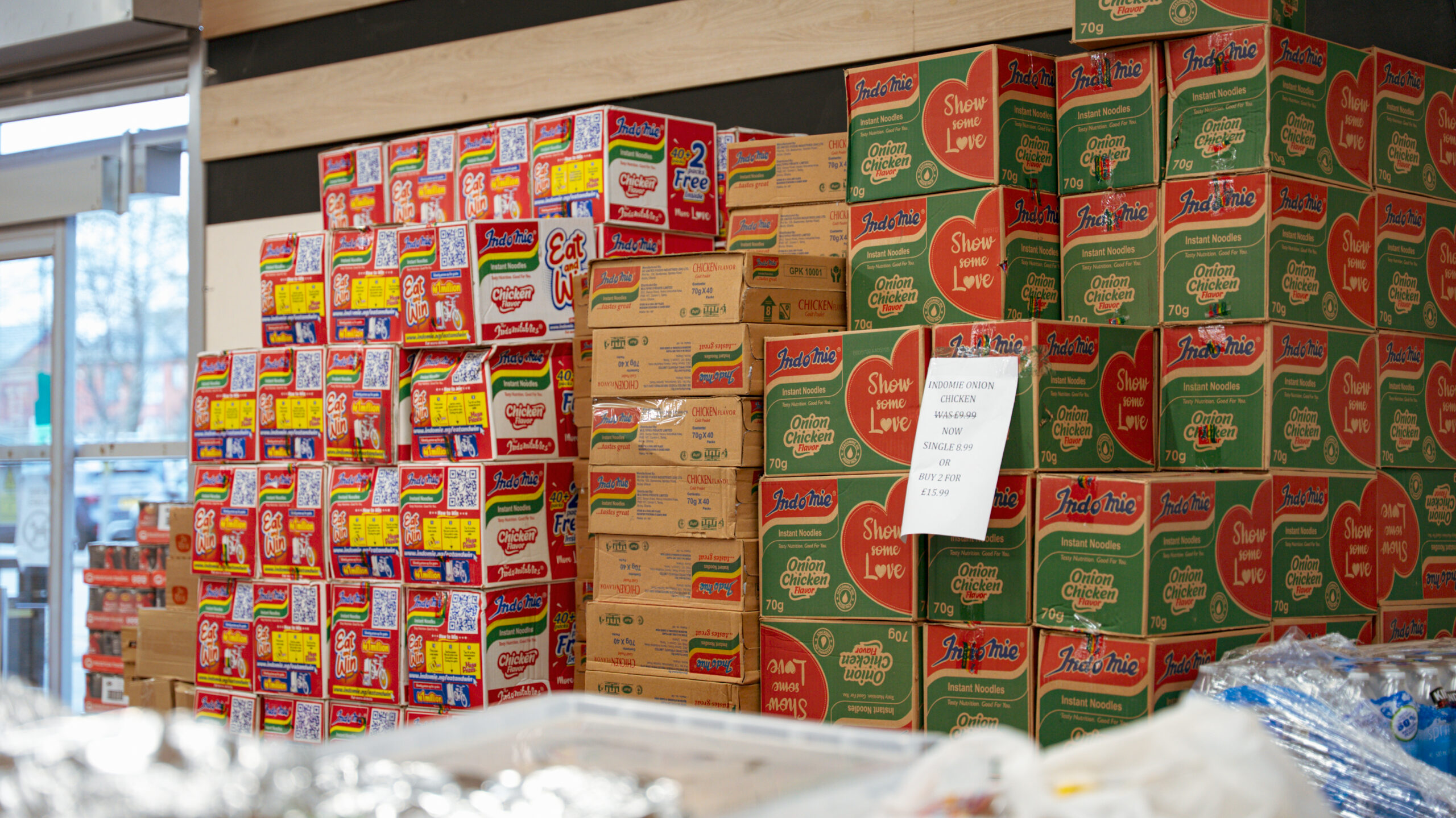 A delicious selection of colourful prepared food